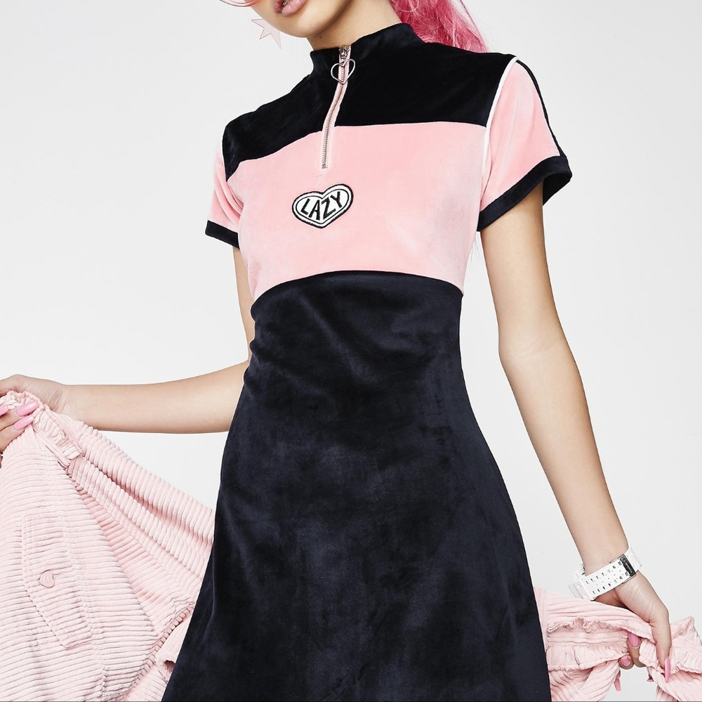 Lazy Oaf brand new dress soft velvet